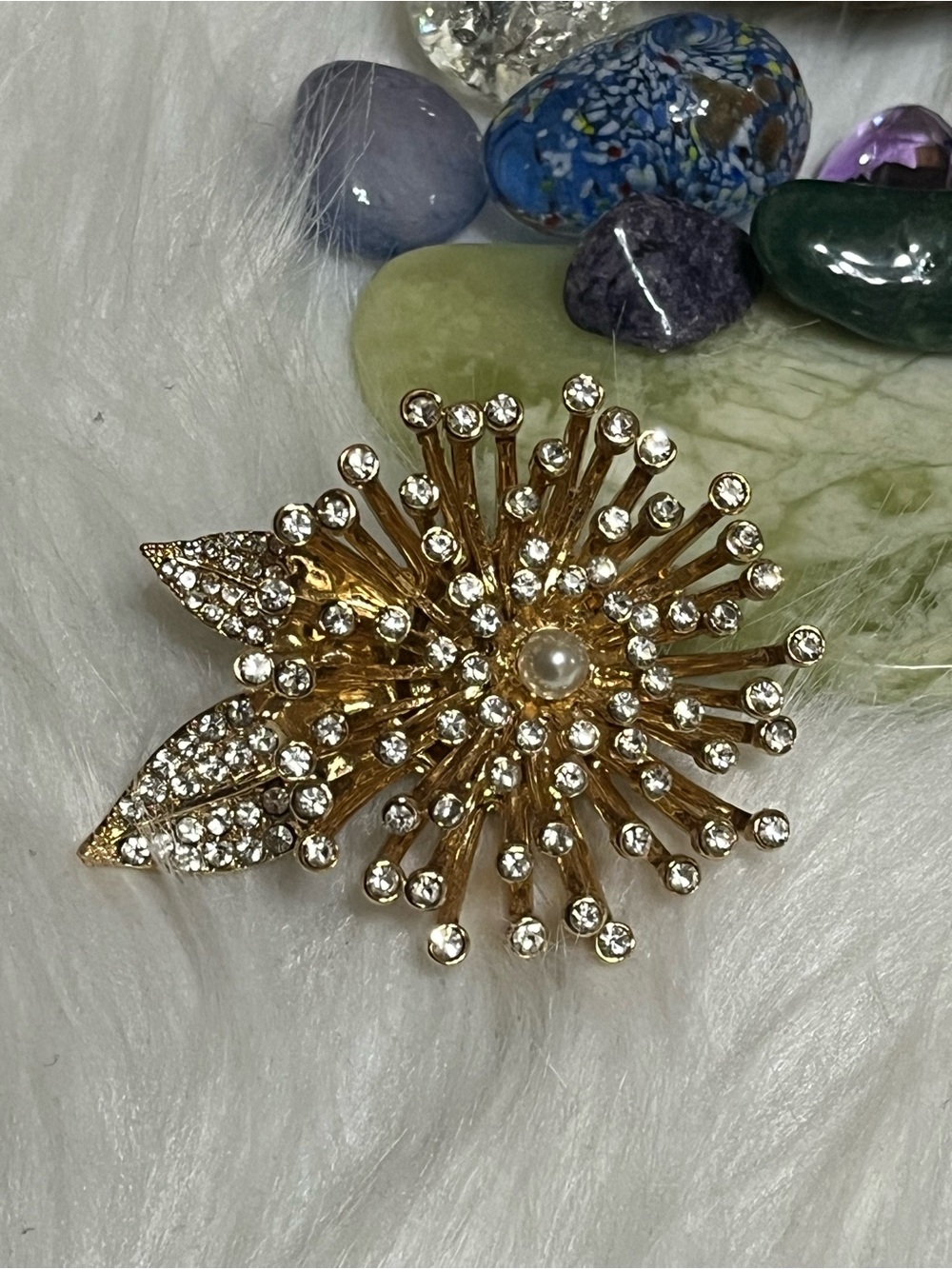 Anne Klein Flower Burst Brooch
